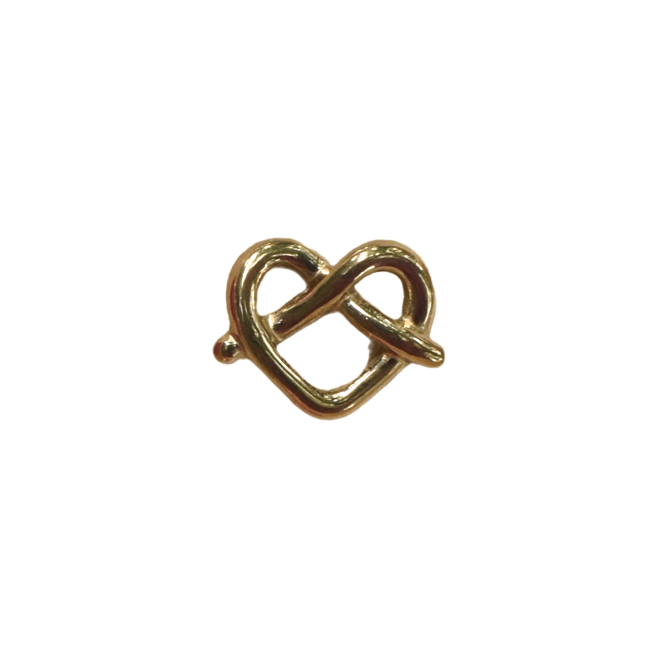 Gold Pretzel Charm