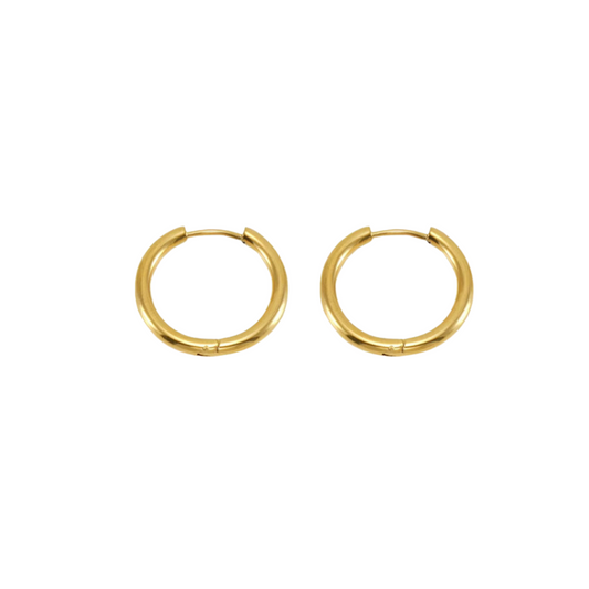 Custom Gold Hoop Earrings