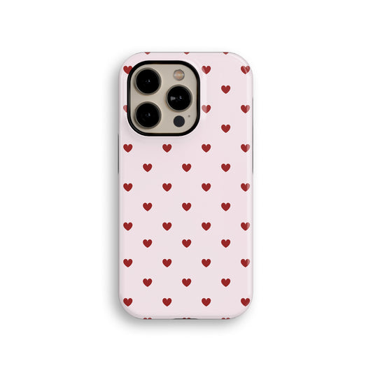 Red Hearts Tough iPhone Case