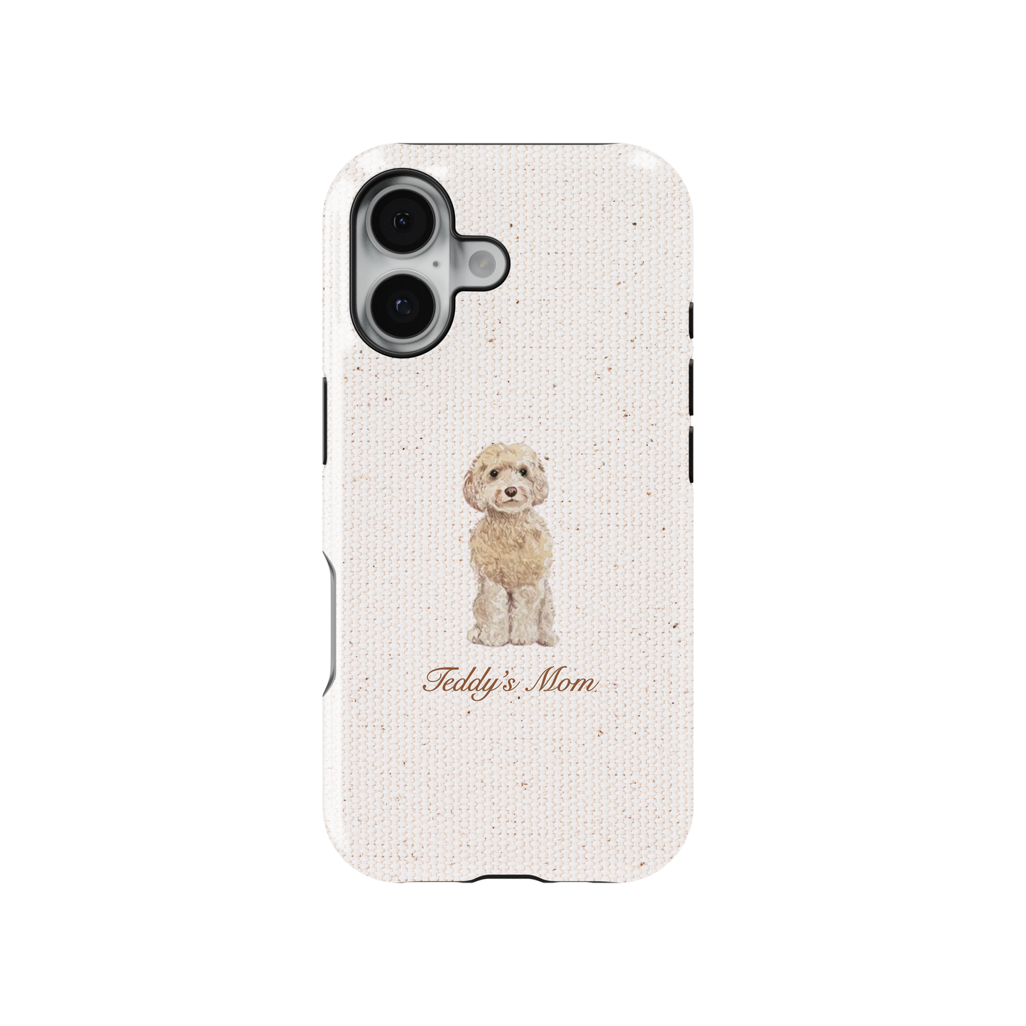 Minimal Dog Mom Custom Tough iPhone Case
