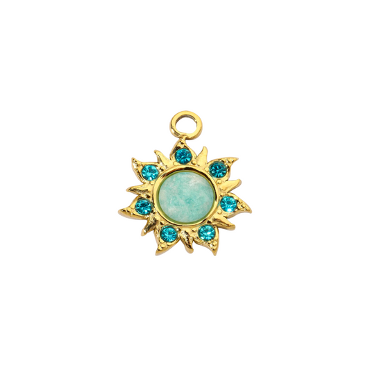 Blue Sun Charm