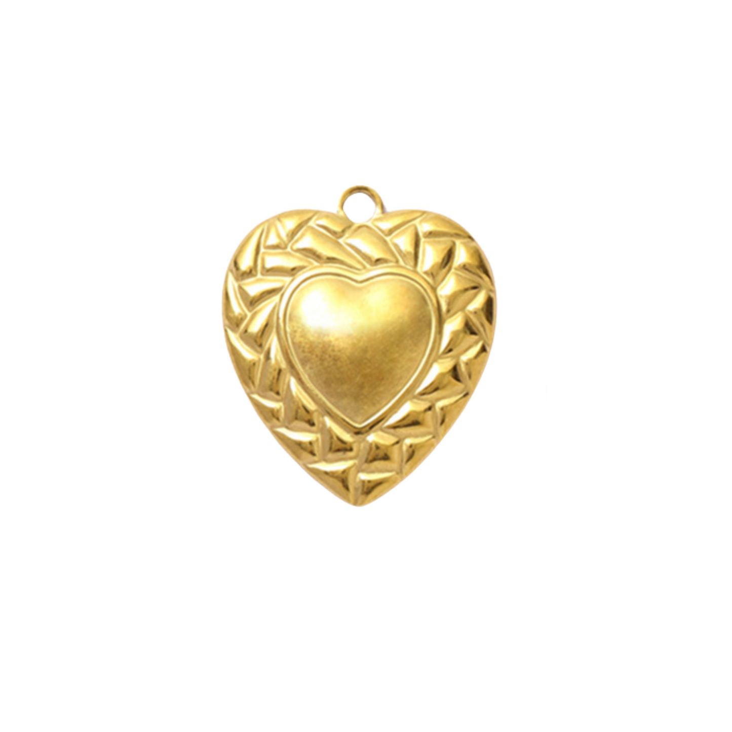 Golden Heart Charm