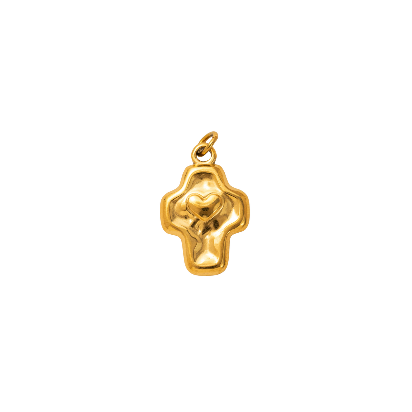 Heart Cross Charm