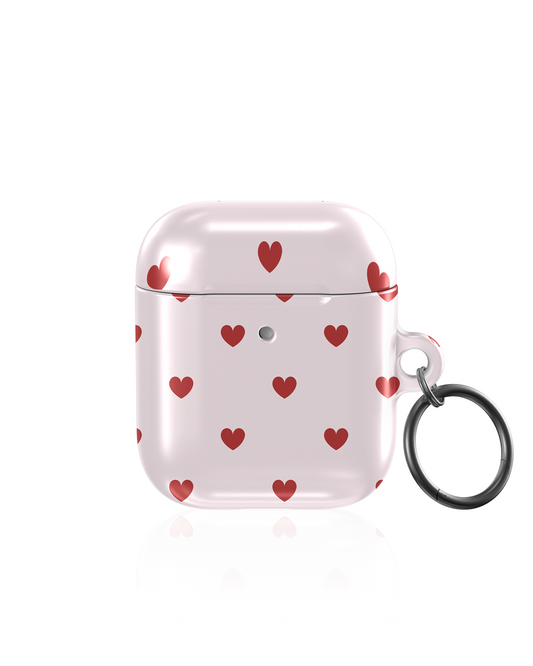 Red Hearts AirPods Case