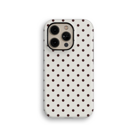 Chocolate Dot Dot Dot Tough iPhone Case