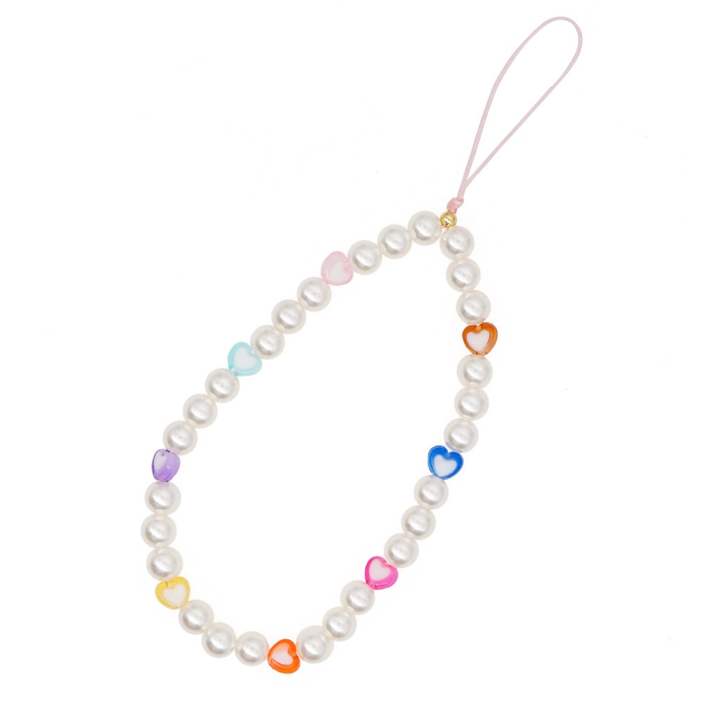 Pearls Beaded Phone Charm