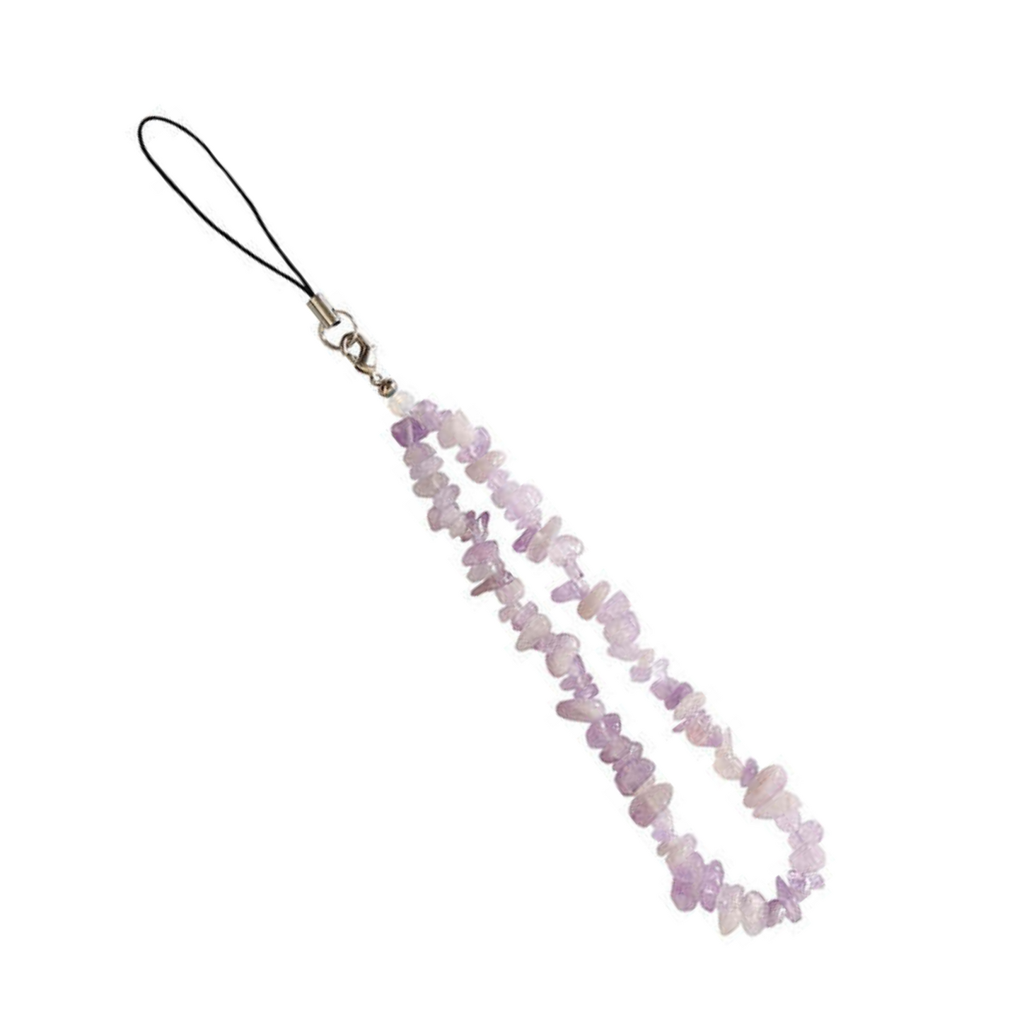 Amethyst Quartz Phone Charm