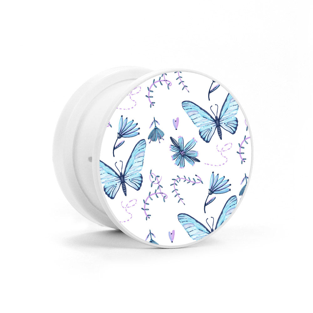 Blue Butterflies Phone Holder