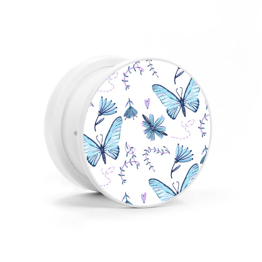 Blue Butterflies Phone Holder