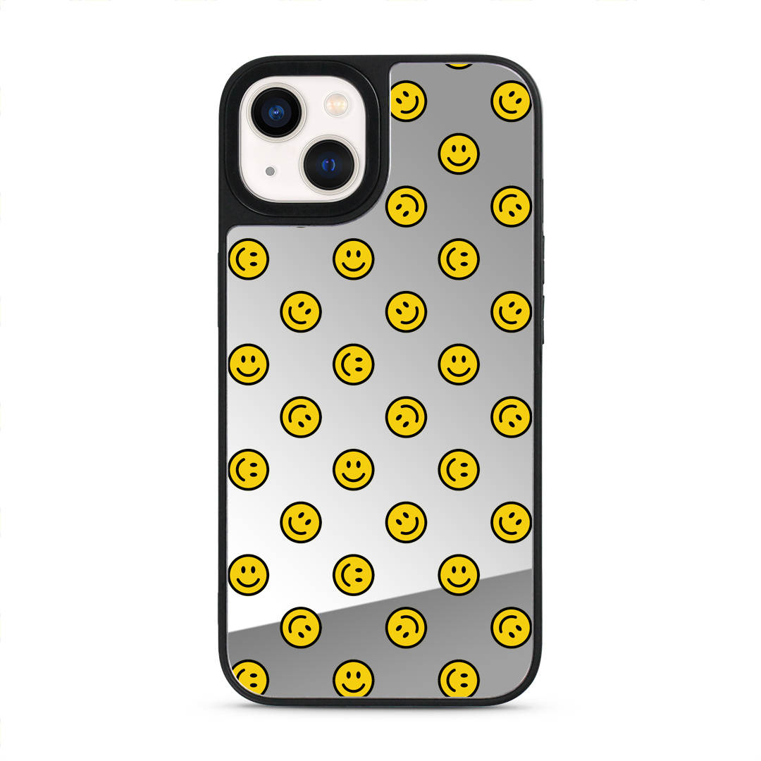 Keep Smilin' iPhone 13 Mirror Case – The Caseland Keep Smilin' iPhone 13 Mirror Case – The Caseland