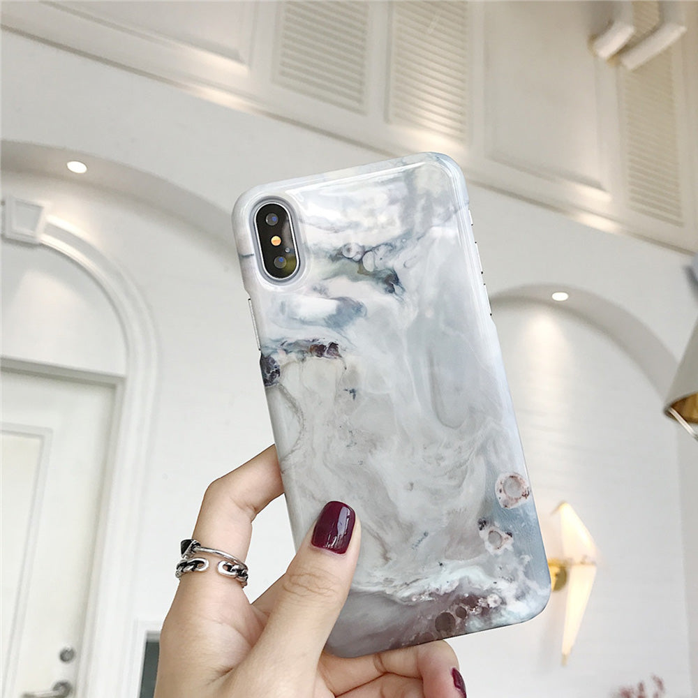 Blue Beige Marble Case