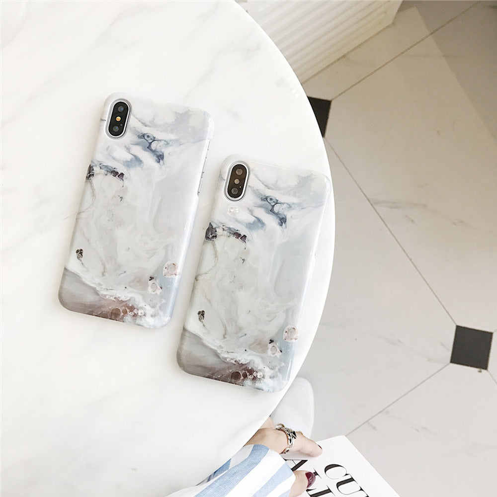 Blue Beige Marble Case