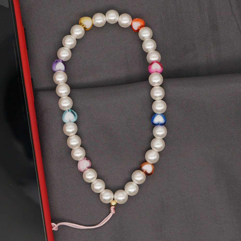 Pearls Beaded Phone Charm