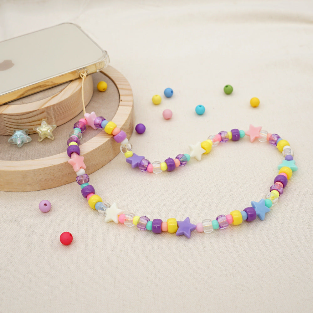 Starry Beaded Phone Charm