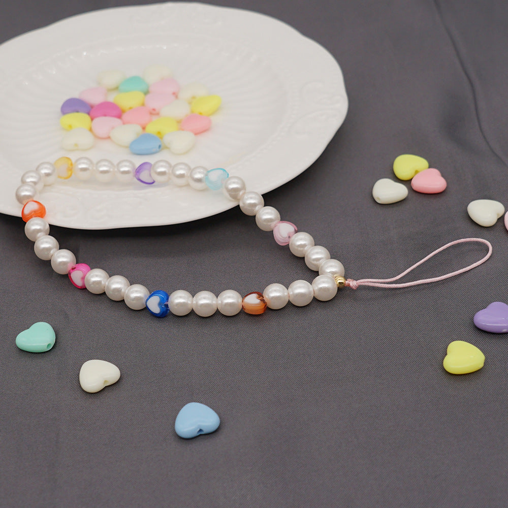 Pearls Beaded Phone Charm
