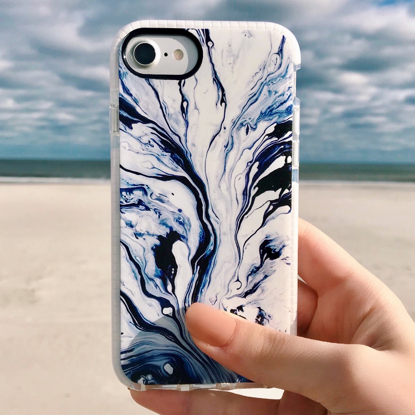 Blue Watercolor Impact Case (4332536528949)