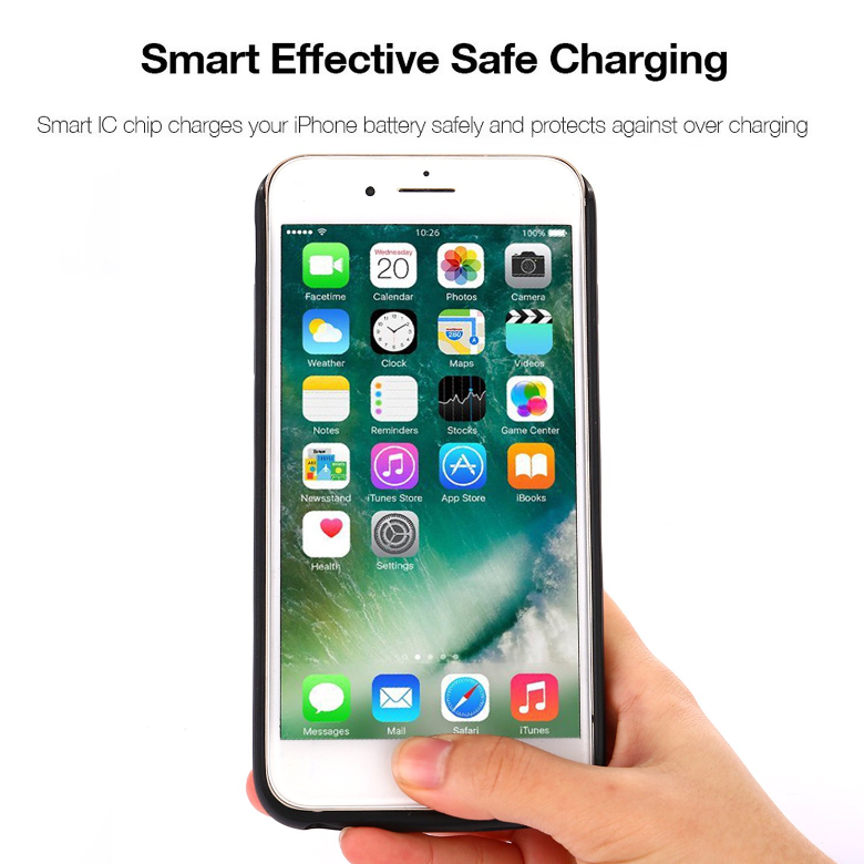 Gray Marble Battery Power Case