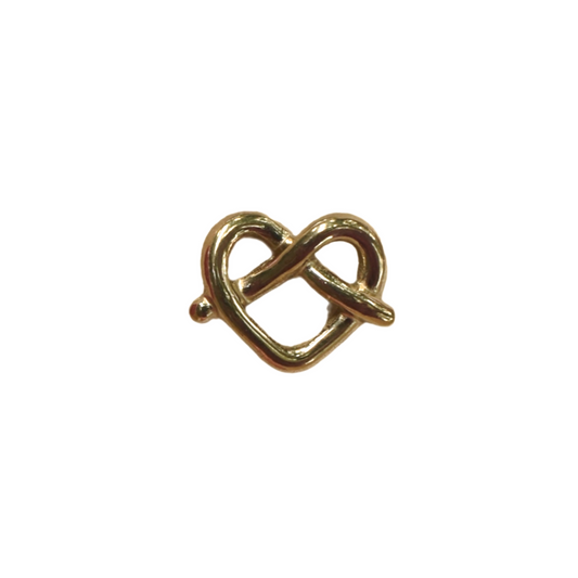 Gold Pretzel Charm