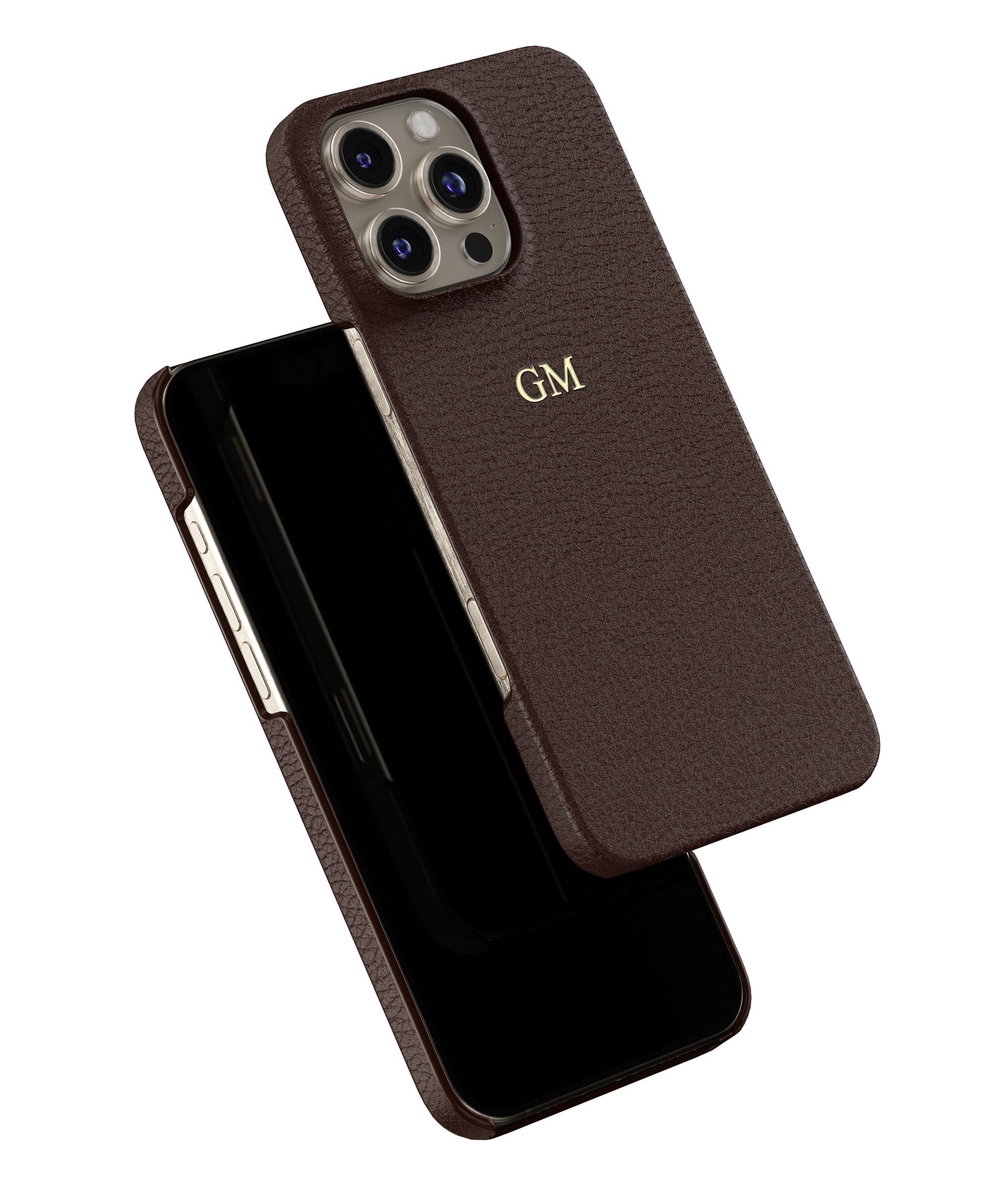 Brown Genuine Leather iPhone Case