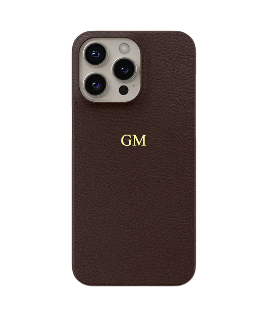 Brown Genuine Leather iPhone Case