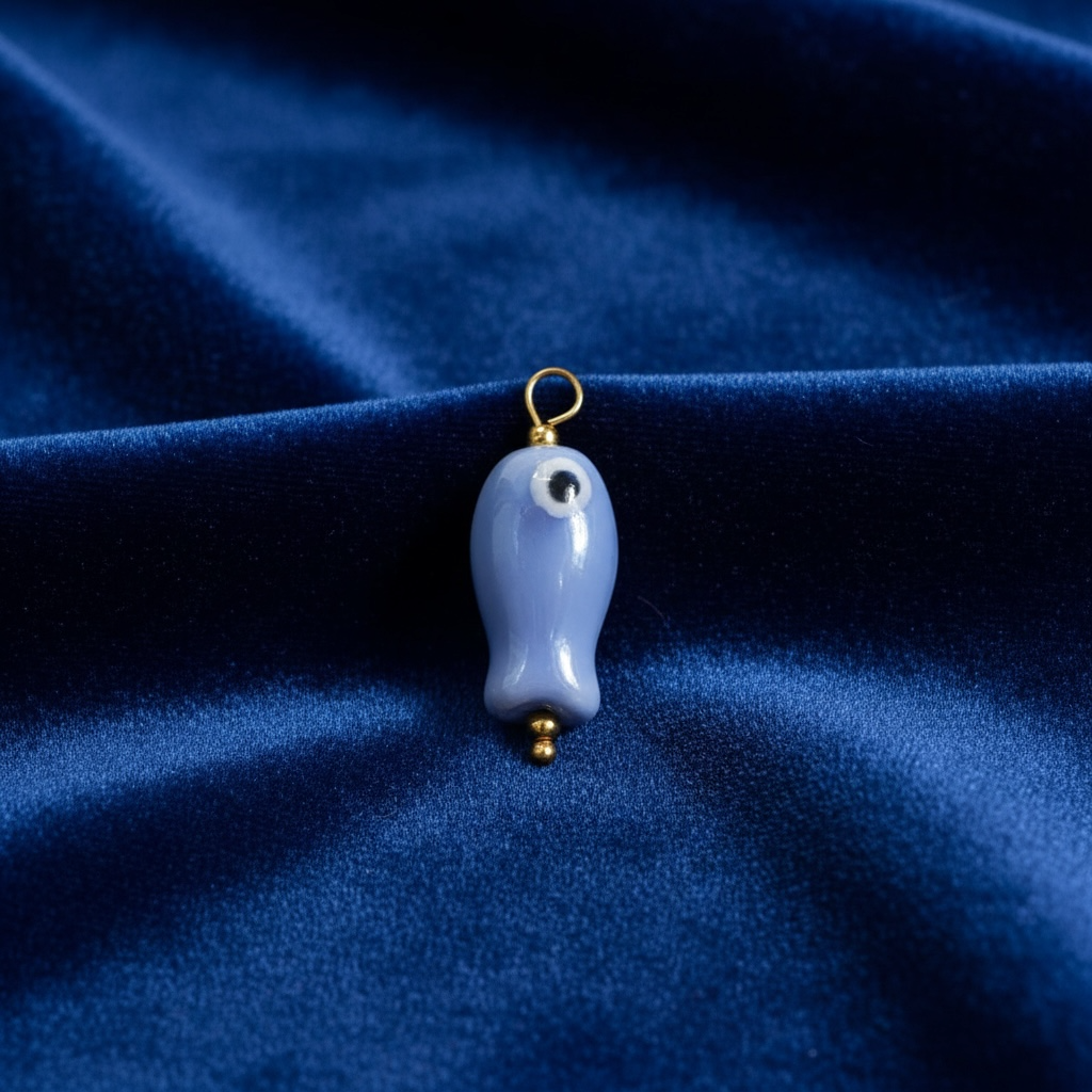 Little Blue Fish Charm