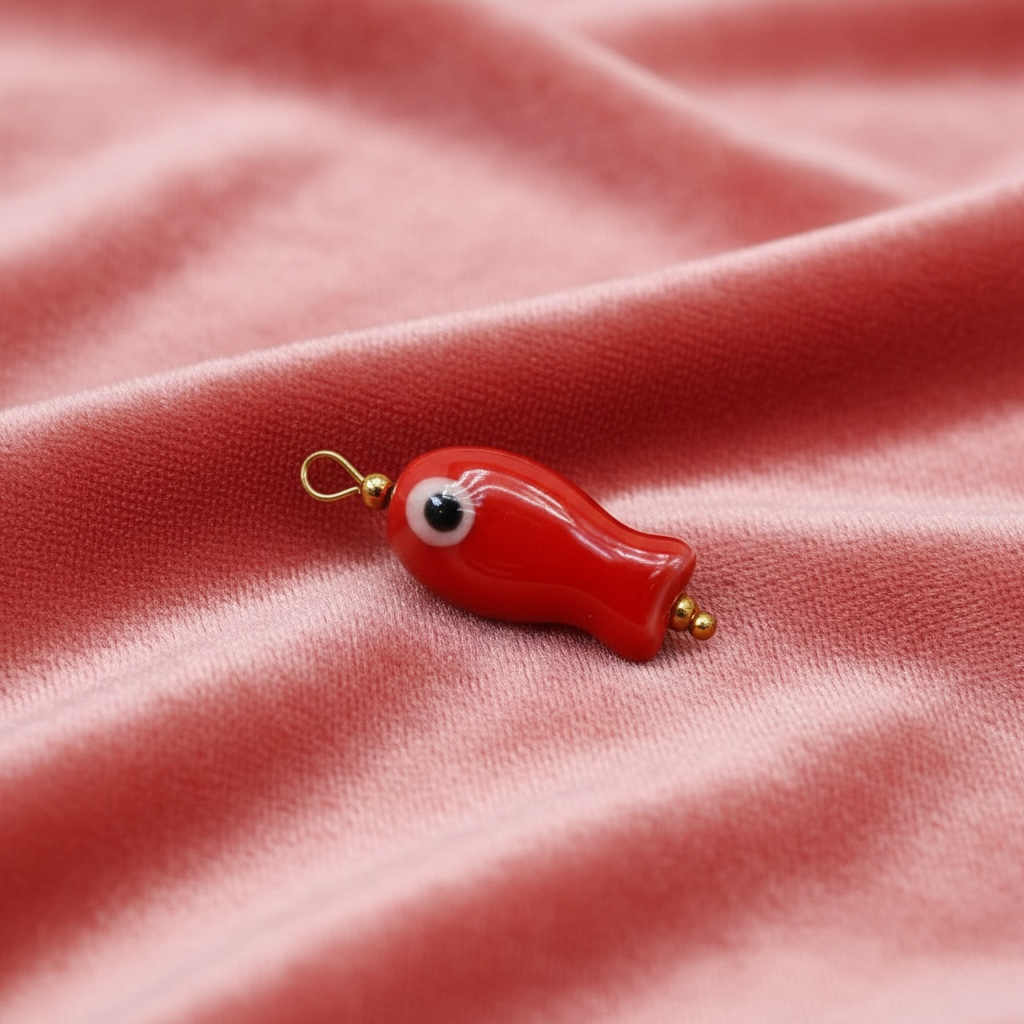 Little Red Fish Charm