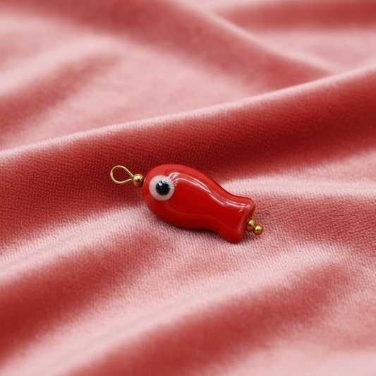 Little Red Fish Charm