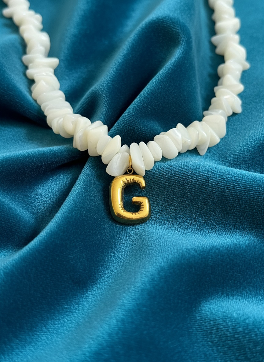 The Initial Shell Necklace