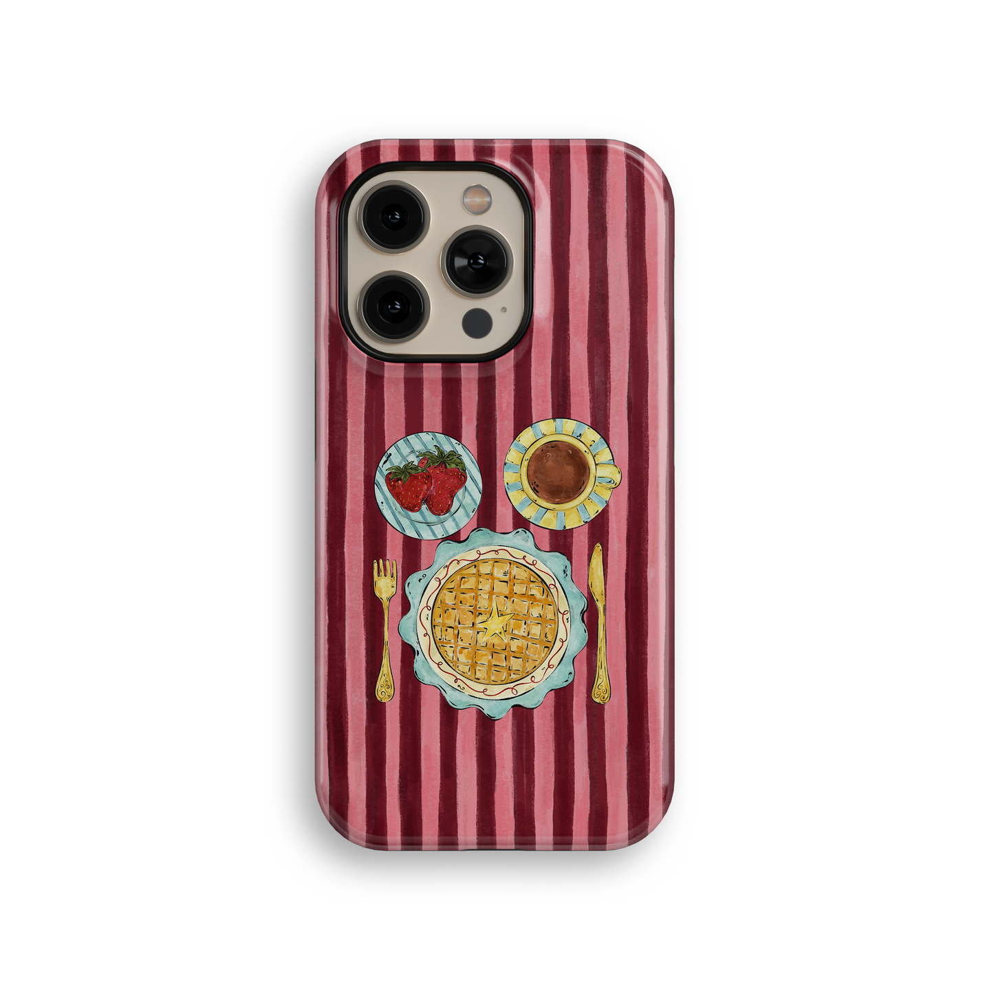 Giddy Breakfast Tough iPhone Case