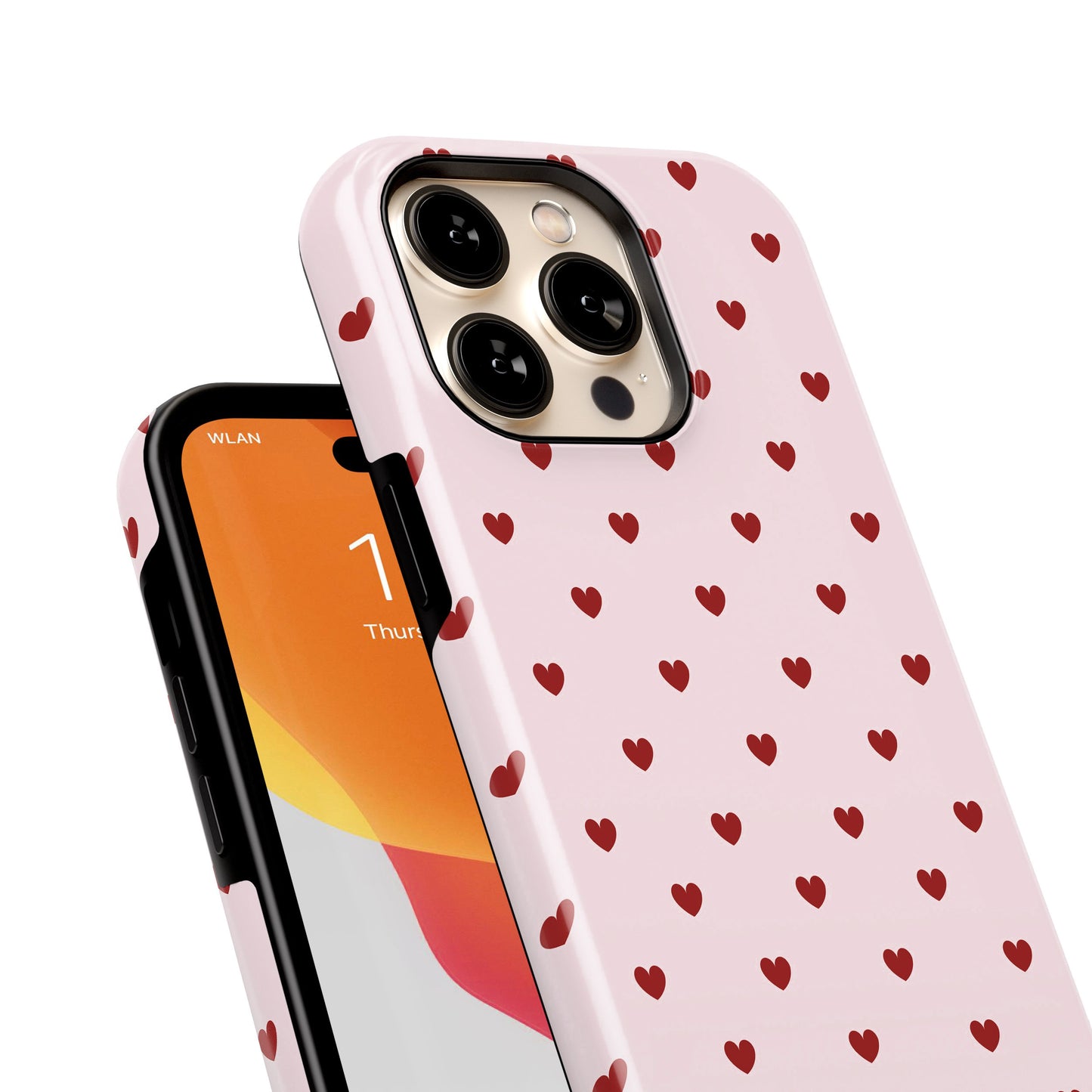 Red Hearts Tough iPhone Case