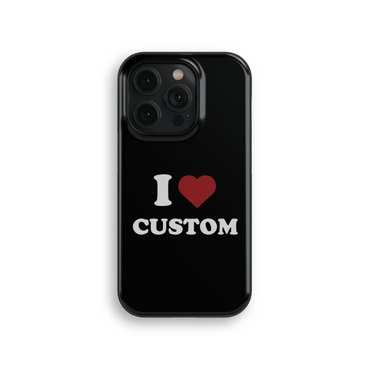 I Heart Custom Tough iPhone Case
