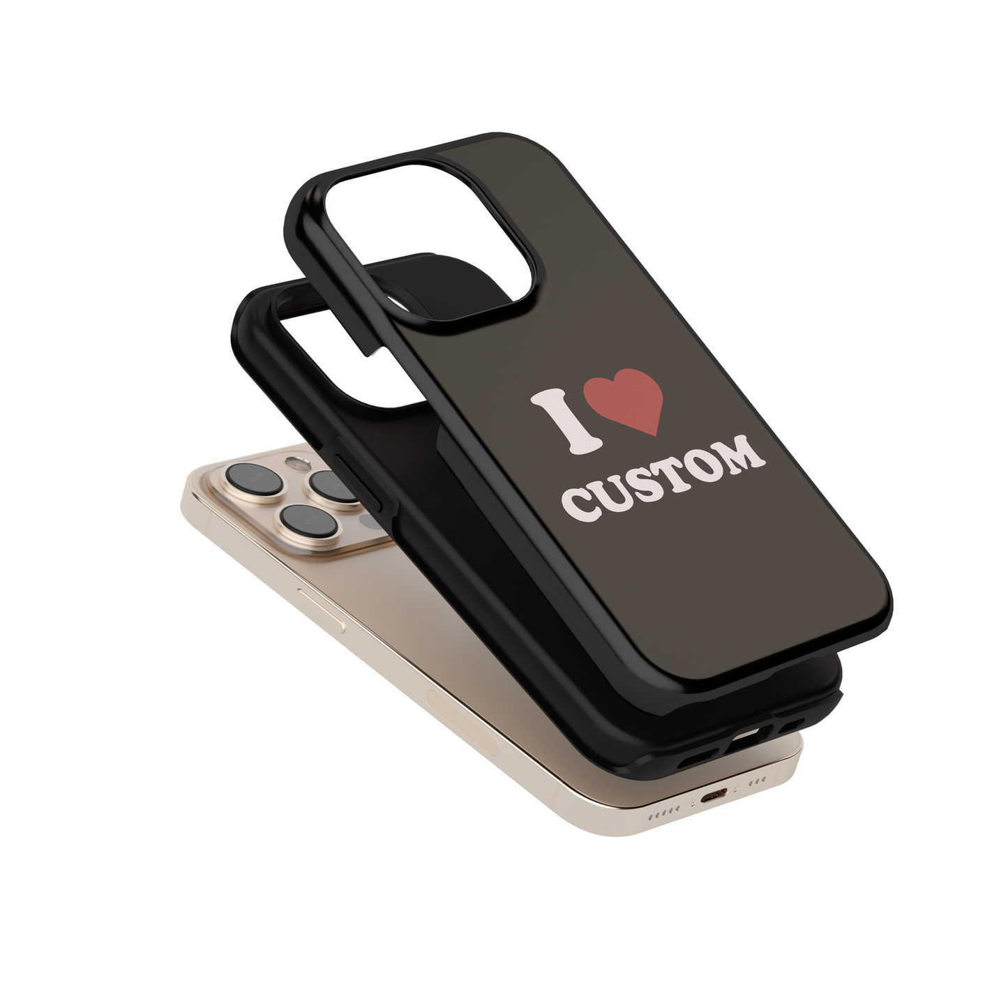 I Heart Custom Tough iPhone Case