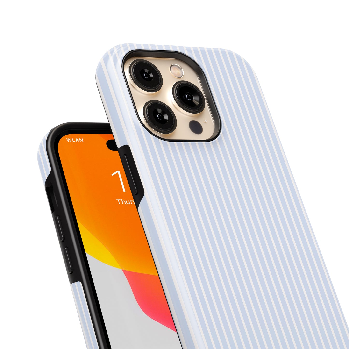 Striped Linen Tough iPhone Case