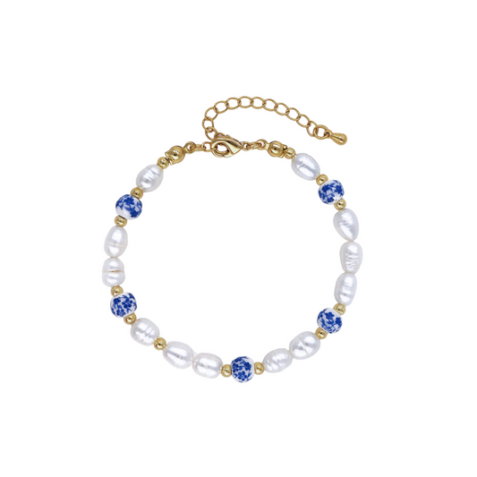 Pearl & Porcelain Bracelet