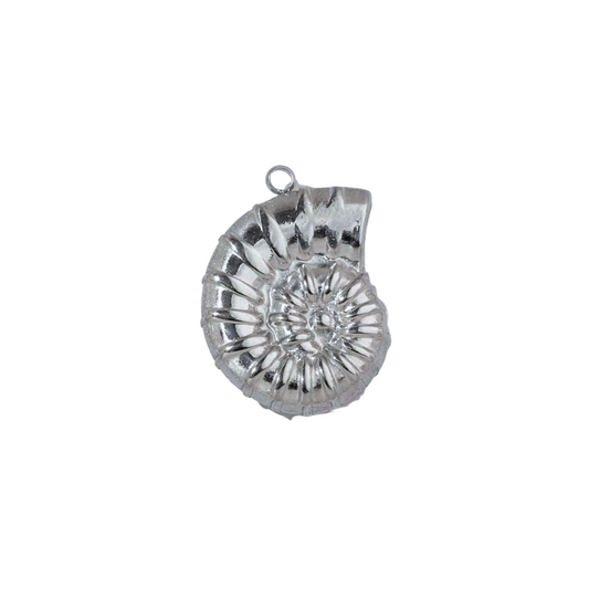 Silver Sundial Shell Charm