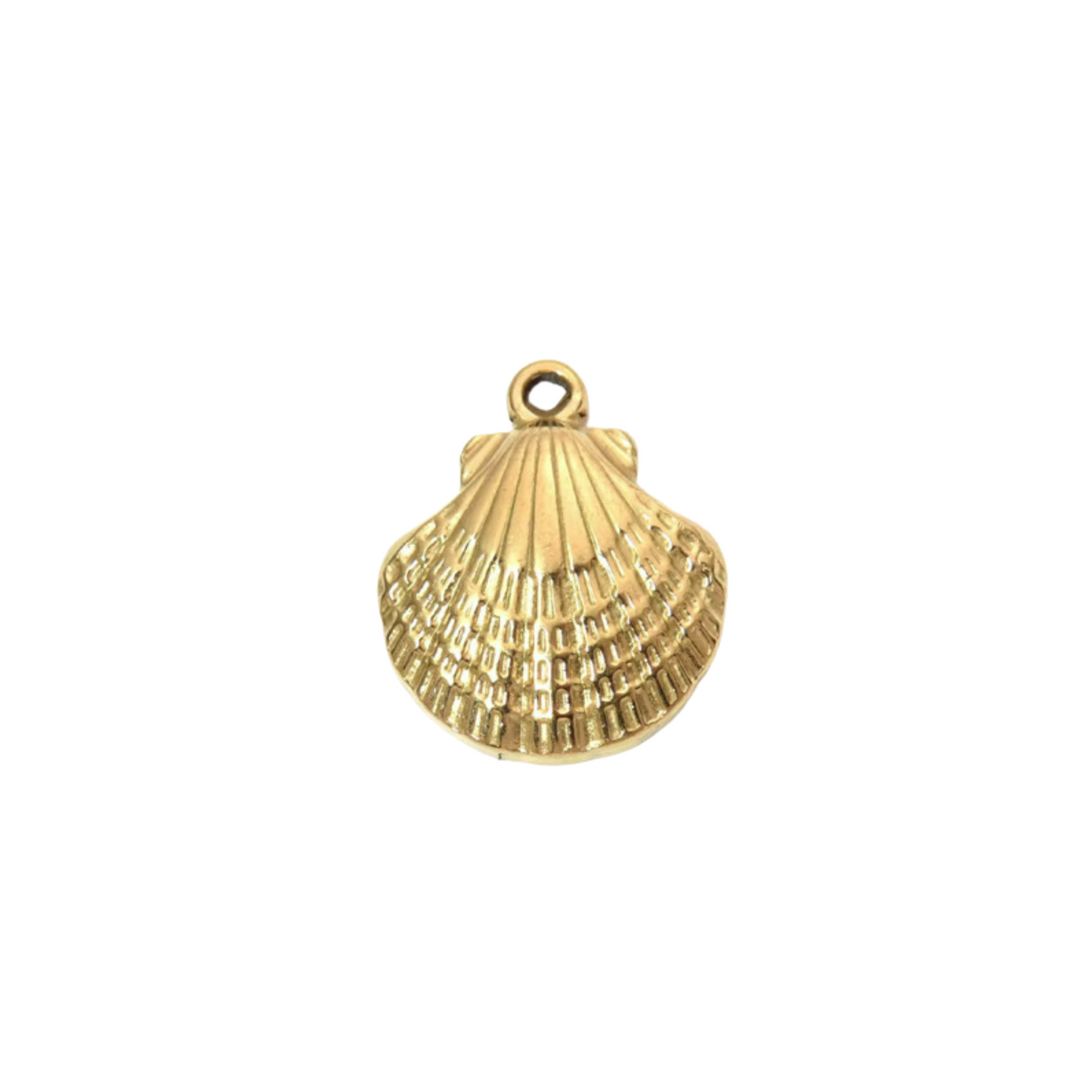 Crinkled Shell Charm