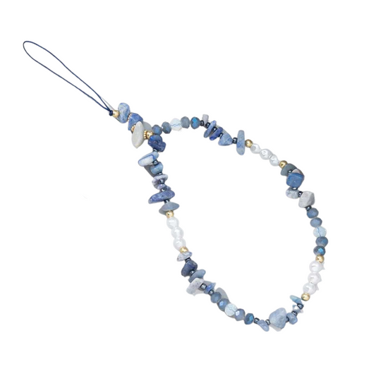 Blue Quartz Phone Charm