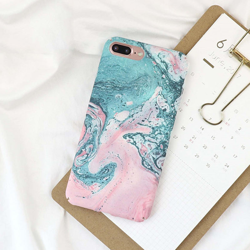 Pink Green Marble Case