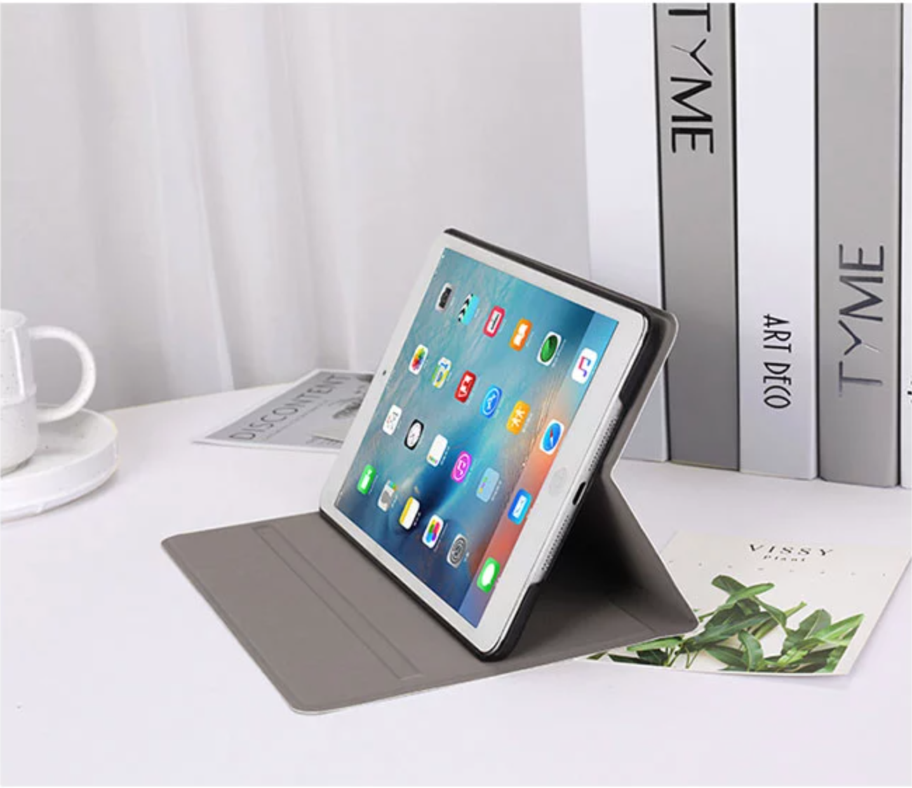 Midnight Marble Leather iPad Case