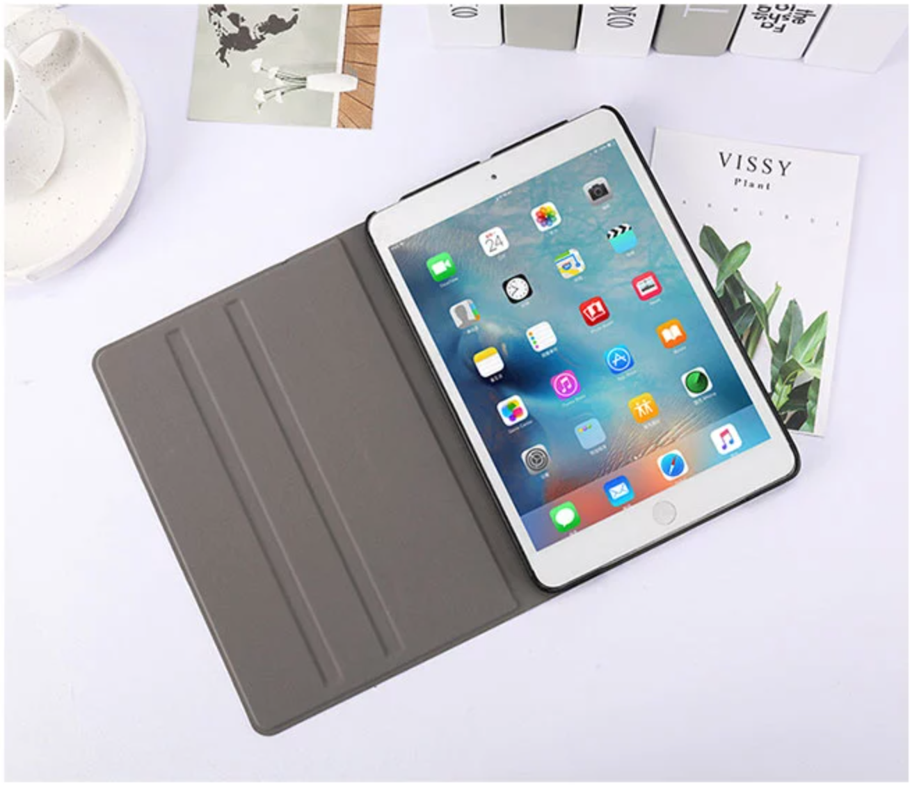 Midnight Marble Leather iPad Case