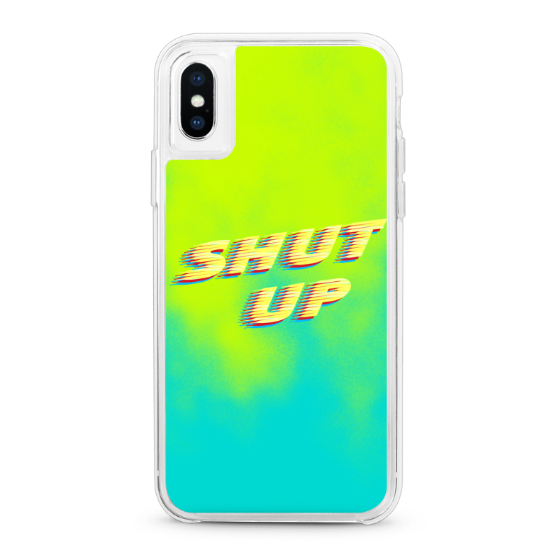 Shut Up Neon Sand Case (4371266076725)