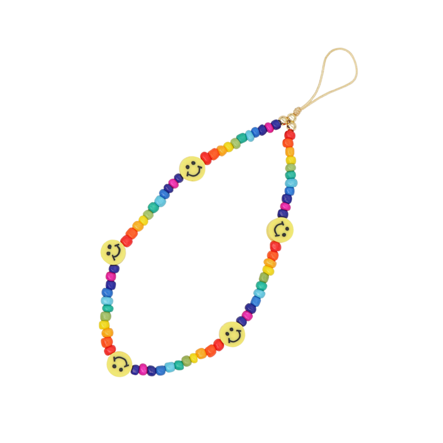 Rainbow Smiles Phone Charm