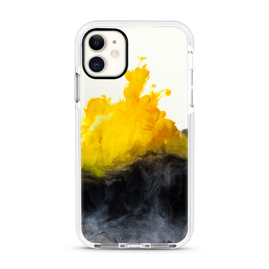 Yellow & Black Smoke iPhone Case